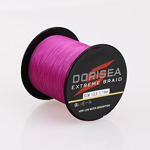 Dorisea Екстремна плетенка PE розова плетенка риболов линија 109yards-2187yards 6-550lb тест риболов жица жица жица неверојатна