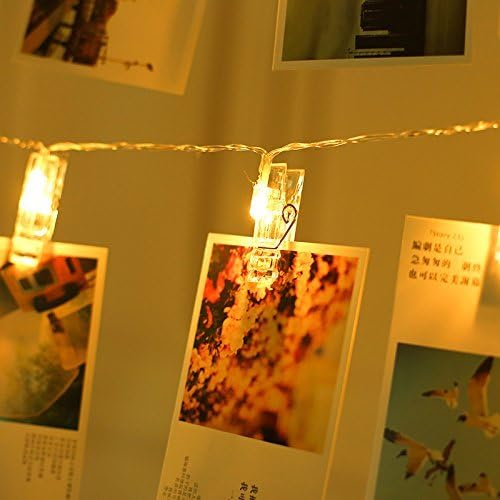 LED фото-низа светла-10 фото-клипови ， затворен/отворен, USB напојувачки бајки, светла за венчавки, светла за украси за Божиќ, за висечки фотографии, картички, меморанду