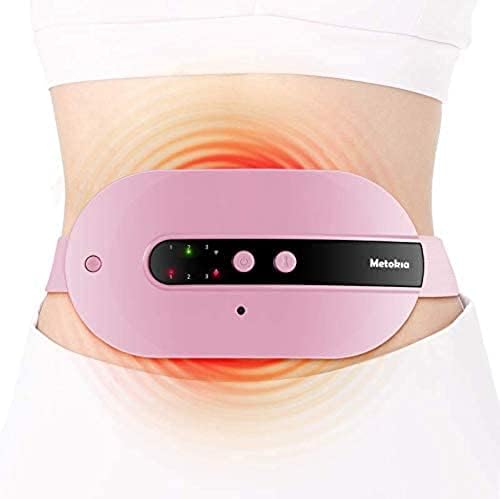 Cnszkyx преносна подлога за греење, подлога за греење за болки во грбот со 3 режими, преносен електричен појас за загревање на стомакот за жени