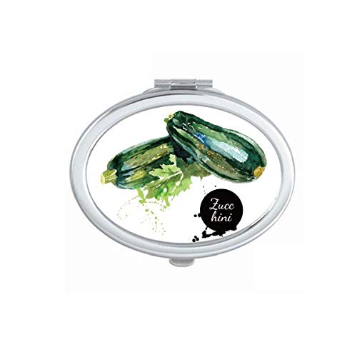 Зуински зеленчук вкусен здрав акварел огледало преносен преклопен шминка со двојни странични очила