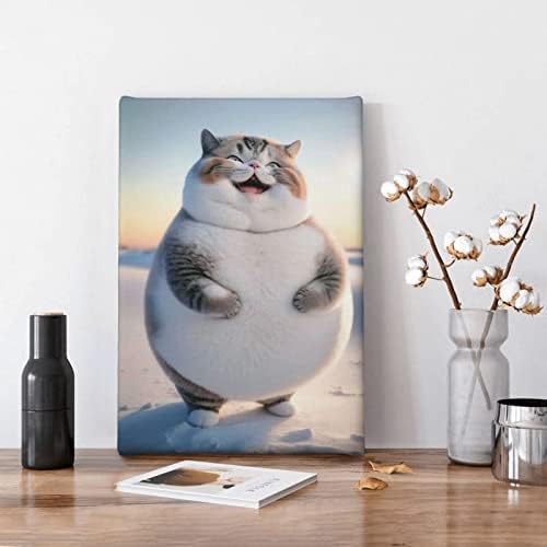 Симпатична мачка Воларт ， сликање 8x12in ， памучно платно силна флексибилност и висока јачина на затегнување, не е лесно да се пробие,