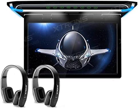 XTRONS® 15,6 Инчен Ултра Тенок FHD Дигитален Tft Екран 1080p Видео Автомобил Надземен Плеер Монтиран Монитор НА Покривот HDMI Порта Со Црна