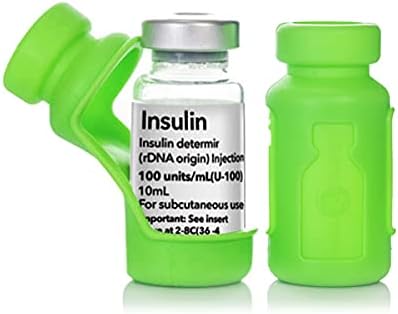 Безбедна вијала за домашни миленици - Заштитник на шише со инсулин/ракав за дијабетес - одговара на 20мл Prozinc инсулин - 2 пакет