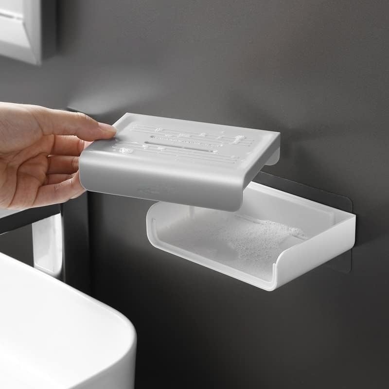 ZCMEB Wallид монтиран сапун за сапун туш за туширање на сапуни тоалети кујнски складишта за складирање бања бања