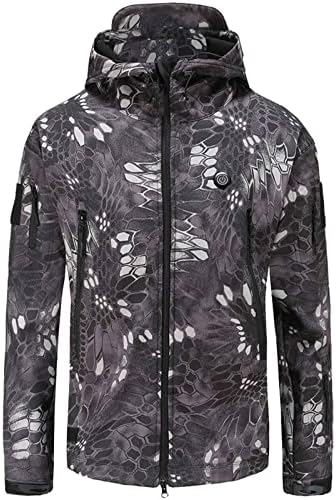 2022 Зимска загреана јакна за мажи жени преку USB електрични загреани јакни топло 7 грејни зони со качулка плус големина за надворешна облека