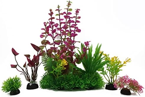 Мабес магацин Хејрлм Градина Аквариум Симулација пластично растение - вештачки пластични резервоари за риби, растенија, украси за уредување украси