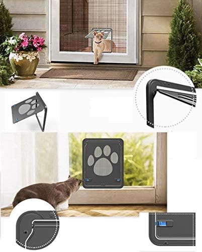 Ријао Врата За Миленичиња Заклучен Магнетски Екран Кучиња На Отворено Мачки Безбеден Прозорец Порта Куќа Внесете Убава Градина