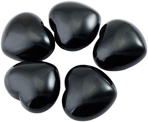 Sharvgun Black Obsidian срцев камен медитација литотерапија, декорација на срцето на Реики за заздравување на природни кристали против
