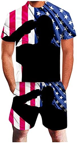 2023 година Нова независност на летниот спортски печатење ден 3Д костум Машко знаме Американски мажи костуми и поставува целосни мажи за дожд