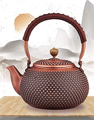 Едноставен и креативен котел бакар чајник чист бакар рачно изработен чај чај траен / a1 / 1.2l чајник, големина: 1.2L, боја:
