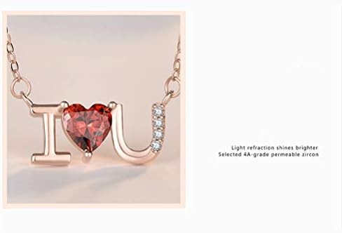Kesyoo креативно сребро дијамантско срце приврзок ѓердан мода жени вртежен момент девојка клавикула ланец на вineубените подарок за накит