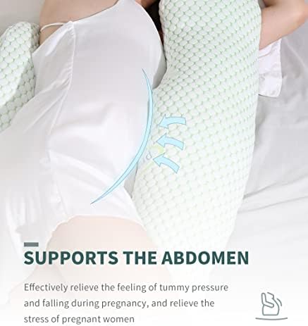 Перници за бременост Отернална за спиење, повеќенаменска гушкачка перница бременост мора да има, ултра мека удобна породилна перница