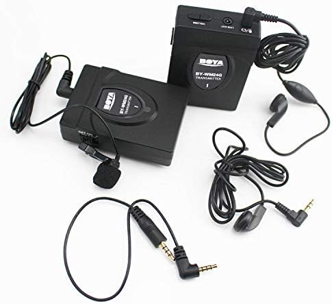 Безжичен лавалиерски микрофон камера GoPro, систем за микрофон на лапел со монитор во реално време за Canon 6d 600D Nikon D800 DSLR Sony A6 A9