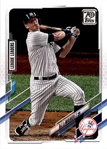 2021 Топс серија 1 Бејзбол 108 DJ Lemahieu New York Yankees Официјална картичка за тргување со MLB