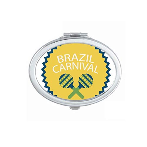 Инструмент слави бразилско карневалско огледало преносно преклопно шминка со двојни странични очила