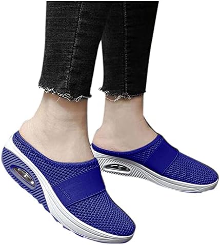 Пернични чевли Ортопедски одење случајно со лак поддршка за лизгање на воздухот Менс, случајно црно лизгање на чевли Cy65