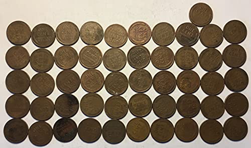 1944 П Линколн Пченица Цент Пени Ролна 50) Монети Денар Продавачот Парична Казна