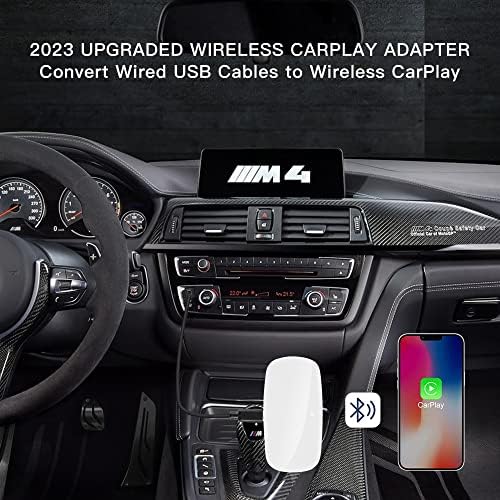 Њукасл Безжичен Адаптер ЗА Карплеј USB ЗА Фабрички Жичен CarPlay, Plug Play 5g WiFi Автоматско Поврзување, Carplay Dongle Кутија Конвертира