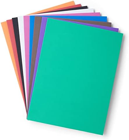 Избрани листови од пена 18 пакувања - 9x12 занаетчиски листови со пена во 9 бои - 2мм Ева пена за пена за уметности и занаети