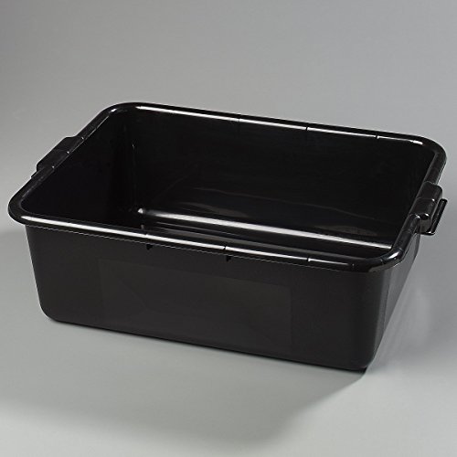 Производи за храна Carlisle FoodService 4401103 удобна крива кутија/тота кутија, 7 длабока, црна