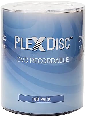 PlexDisc DVD-R 4.7 GB 16x Брендирани Лого Снимање Медиуми Диск - 100 Диск FFP 632-817-BX