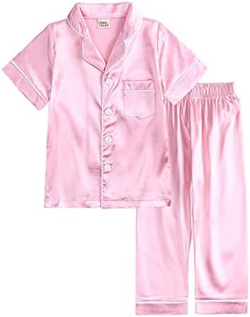 Облека за двегодишно девојче Т бебе кошула Детска дете пижами постави шорцеви за спиење, момчиња девојче спа -облека девојки