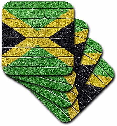 3drose cst_156913_3 Национално Знаме На Јамајка Насликани На Ѕид Од Тули Јамајка Керамички Плочки Подлоги, Во собата на 4