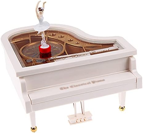 Zlbyb Нова романтична класична пијано модел Музичка кутија танцувајќи балерина рачно чудак музички кутии роденденски свадба loveубов подарок