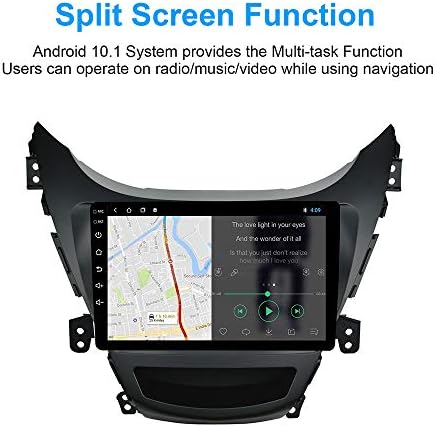 LEXXSON Android 10.1 Автомобил Стерео За Hyundai Elantra 2011-2012, 9 Инчен Капацитивен Екран На Допир Висока Дефиниција Главата Единица, Вграден BLUETOOTH USB Плеер Со СПЛИТ ЕКРАН GPS Навигаци