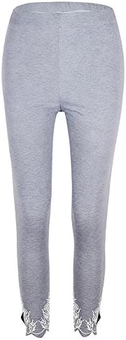 Женски панталони облечени обични женски јога панталони со џебови - хеланки со џебови, контрола на стомакот со голема половината