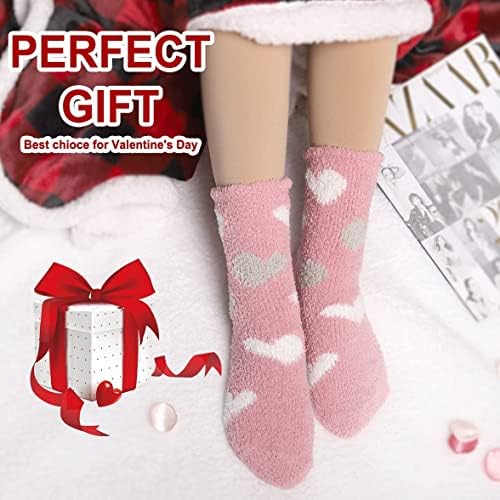 Бесплатни Јока Нејасни Чорапи За Влечки За Жени Меки Топли Нелизгачки Пријатни Чорапи Со Костец Зимски Девојки Меки Чорапи 5 Пара
