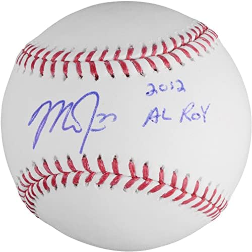 Мајк Пастрмка Лос Анџелес Ангели од Анхајм автограмираше бејзбол со натписи во Ал Рој во 2012 година - автограмирани бејзбол