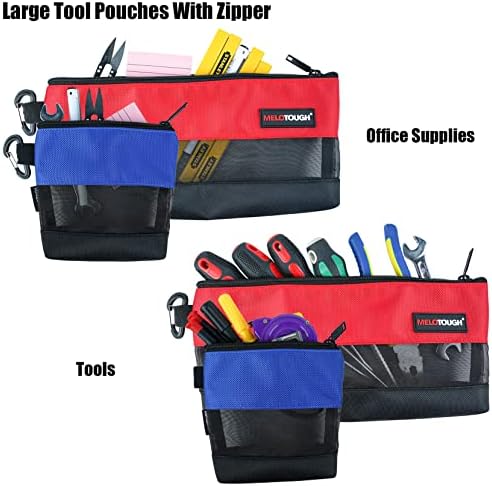 Торба со алатка за алатки за алатка Melotough ， мали патенти торби/повеќенаменски алатка за складирање на торбички за складирање со мрежен