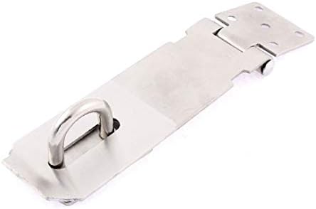 X-Dree Home Door Cabinate Cabinate Security Lock Hasp Silver Silver Tone (Домашна врата за безбедност на вратата за безбедност на вратата