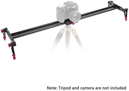 Neewer Алуминиумска легура на камерата за алуминиумски стабилизатор на видео со 4 лежишта за филмска фотографија DSLR DV видео -камера,