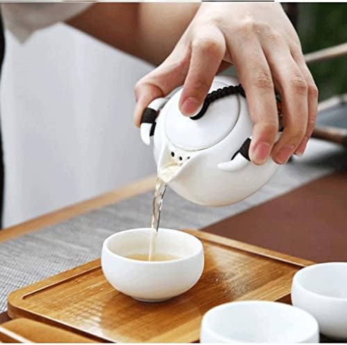 Houkai Кинески чај сет Кунг Фу чај сет керамички преносен чајник порцелански залепен чај чаши чај чај чај церемонија за чај