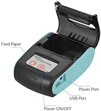 WDBBY преносен термички печатач рачен печатач за прием од 58мм за малопродажни продавници Фабрики за ресторани логистика