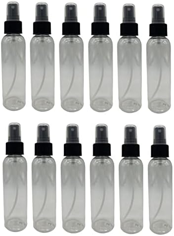 Природни фарми 4 мл чисти шишиња Cosmo BPA - 12 пакувања со празни контејнери за полнење - есенцијални масла - коса - ароматерапија