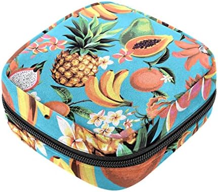 Лето ананас сина санитарна торба за складирање на салфетка, менструална торба за подлога преносна најлон Оксфорд крпа менструална