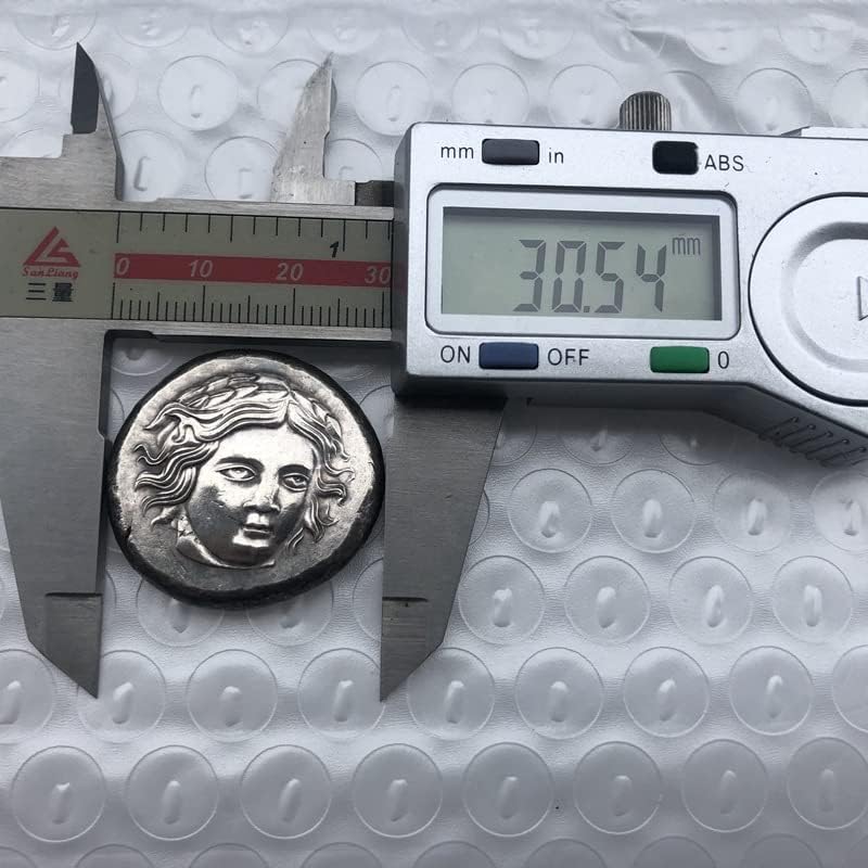 Грчки Монети Месинг Сребрени Антички Занаети Странски Комеморативни Монети Неправилна Големина Тип 10
