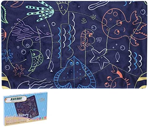 Играчки за сензорни ткаенини на Натаку Фиџет - мермер лавиринт Мат, одлично за деца и возрасни со аутизам АДХД за да се ослободи стресот, вознемиреноста