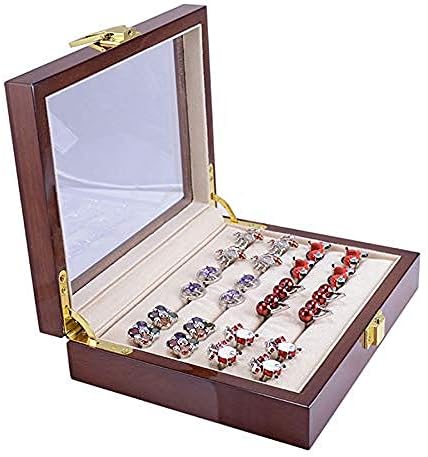КУТИЈА ЗА Накит XJJZS-Кутија За Организатор На Накит со, Прегради Држач За Накит За Прстен Ѓердан Обетка Уво Обетка Нараквица
