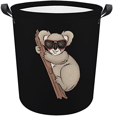 Симпатична корпа за перење коала, голема алишта за перење, го спречува лесен организатор за играчки за складирање со рачки