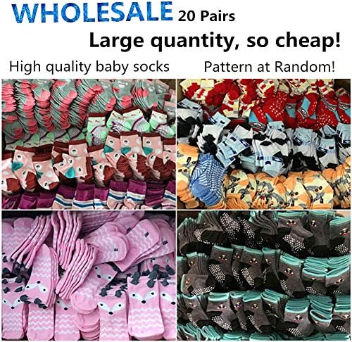 20 пара бебе момче девојки чорапи големо бебе памучни чорапи Дете за мали деца за деца, пакети