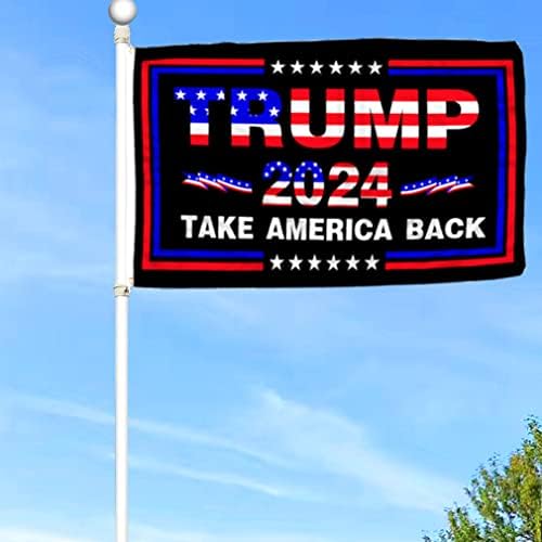 Трамп 2024 Земете го знамето на Америка, 3x5 ft 2024 Трамп за претседател знаме на отворено просторија wallид Трамп знамиња за декорација на