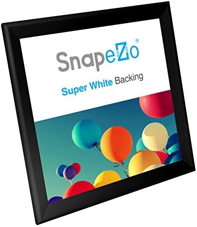 Рамка за црна постер Snapezo 36x36 инчи, 1,7 Алуминиумски профил, предвремена рамка за натопување, монтирање на wallидови,