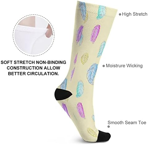 SEEDKEYCAT Dreamcatcher Екипажот Чорапи Новина Смешни Печати Графички Повик Умерена Дебелина За Пролет Aut &засилувач; Зима