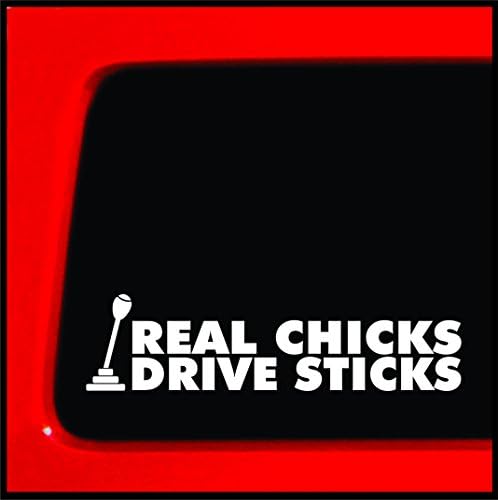 Налепница врска | Вистински пилиња возење стапчиња | Налепница за браник Винил Деклас за автомобил, камион, прозорец, лаптоп, алатка | 2 x8