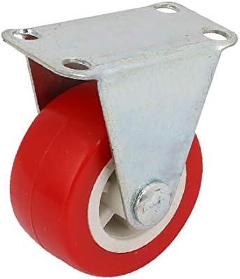 Кригална горната плоча со фиксирана плоча од 1,5-инчен диа фиксирана тркала Црвена црвена (Родило Ригидо де ла Поле де ла Руеда де ла Руеда