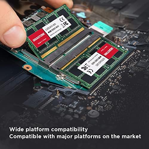 【DDR3 RAM】 Gigastone Laptop RAM меморија 8 GB DDR3 8GB DDR3-1600MHz PC3-12800 CL11 1.35V SODIMM 204 PIN Небуден нон ECC за лаптоп лаптоп меморија модул RAM меморија за ажурирање комплет за надградба на RAM мем
